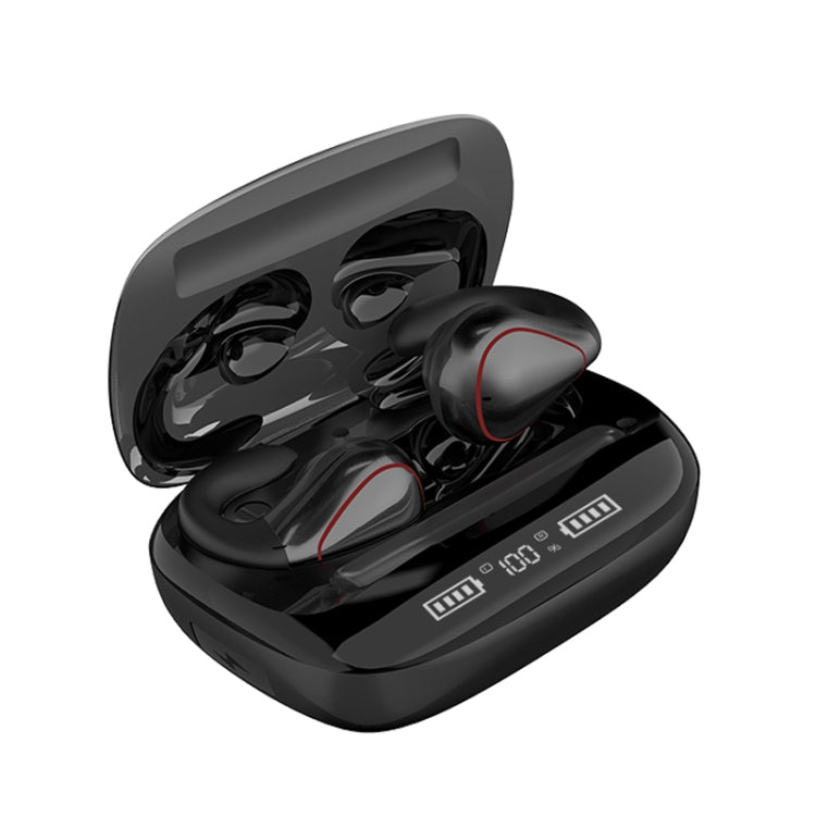 Auricular Bluetooth TWS T20 5.0 com controlo tátil, três LEDs para indicação da bateria e caixa de carregamento, suporte para chamadas e assistente de voz