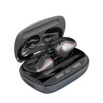 Auricular Bluetooth TWS T20 5.0 com controlo tátil, três LEDs para indicação da bateria e caixa de carregamento, suporte para chamadas e assistente de voz