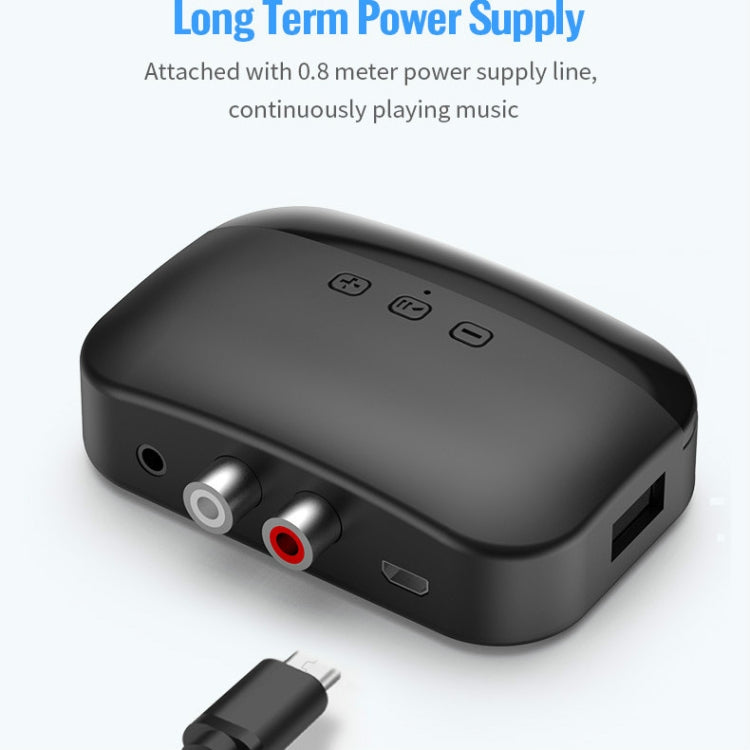 Receptor de Música Bluetooth 5.0 B20 NFC para Carro, Suporta Chamadas Hands-free, Cartão TF e Disco U