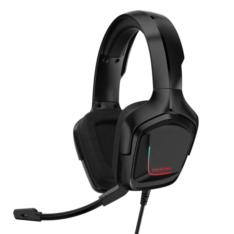 Auscultadores Gaming Estéreo ONIKUMA K20 para PS4 com Microfone/Luz LED para XBox One/Portátil Tablet