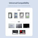 Caixa Portátil para Disco Rígido USB-C / Tipo-C ORICO 2526C3 2,5 polegadas