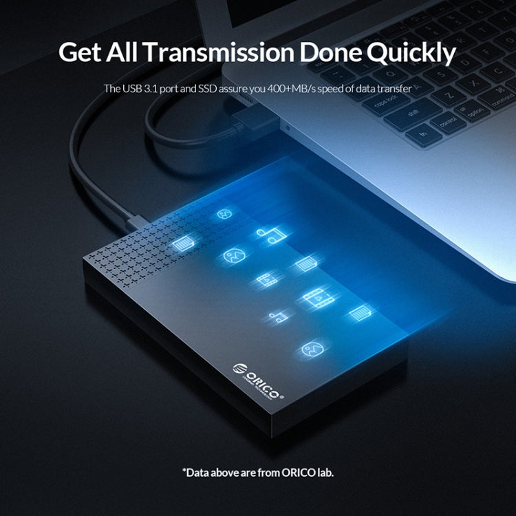 Caixa Portátil para Disco Rígido USB-C / Tipo-C ORICO 2526C3 2,5 polegadas