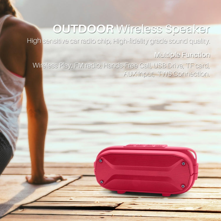 Coluna Bluetooth Sem Fios Estéreo Portátil NewRixing NR3023 Microfone Integrado Suporta Cartão TF / FM