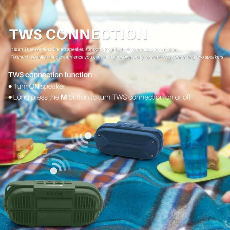 Coluna Bluetooth Sem Fios Estéreo Portátil NewRixing NR3023 Microfone Integrado Suporta Cartão TF / FM