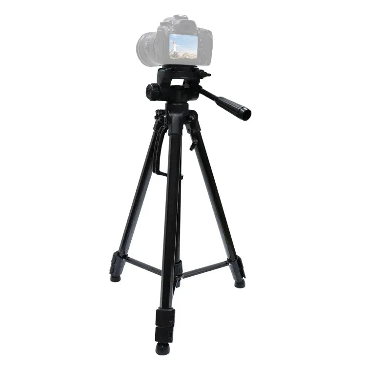 L-3600 Tripé Live com Gimbal de Amortecimento Tridimensional  Placa de Libertação Rápida Destacável  Ajuste de Altura 62-170cm para Câmara SLR  Luz Live  Projetor (Preto), L-3600