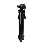 L-3600 Tripé Live com Gimbal de Amortecimento Tridimensional  Placa de Libertação Rápida Destacável  Ajuste de Altura 62-170cm para Câmara SLR  Luz Live  Projetor (Preto), L-3600