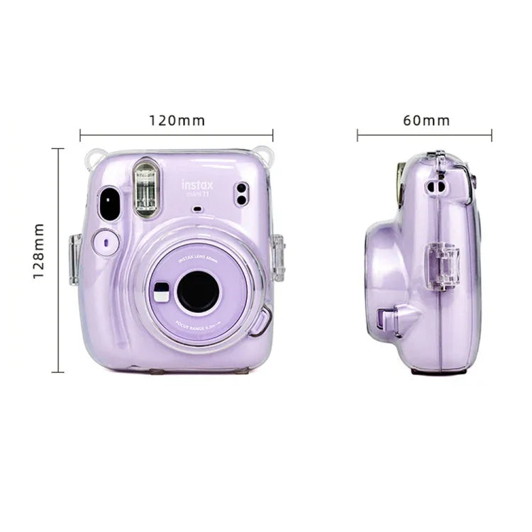 Mala de Transporte Richwell com Tampa Rígida Cristal e Alça de Ombro para Fujifilm Instax Mini 11