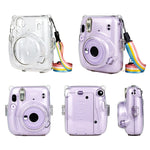 Mala de Transporte Richwell com Tampa Rígida Cristal e Alça de Ombro para Fujifilm Instax Mini 11