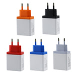 Carregador de Viagem para Telemóvel 2A 3USB Ficha UE