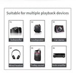 Receptor de música de secretária R6 NFC Bluetooth 5.0, Receptor Bluetooth, Suporta cartão TF