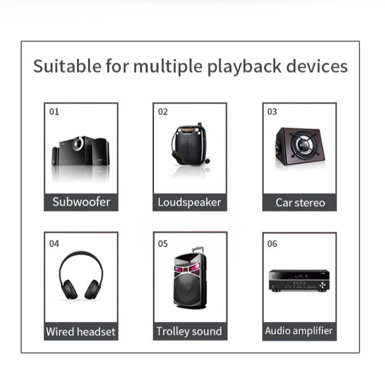 Receptor de música de secretária R6 NFC Bluetooth 5.0, Receptor Bluetooth, Suporta cartão TF