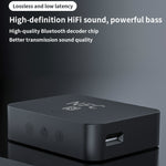 Receptor de música de secretária R6 NFC Bluetooth 5.0, Receptor Bluetooth, Suporta cartão TF