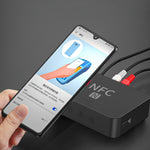 Receptor de música de secretária R6 NFC Bluetooth 5.0, Receptor Bluetooth, Suporta cartão TF