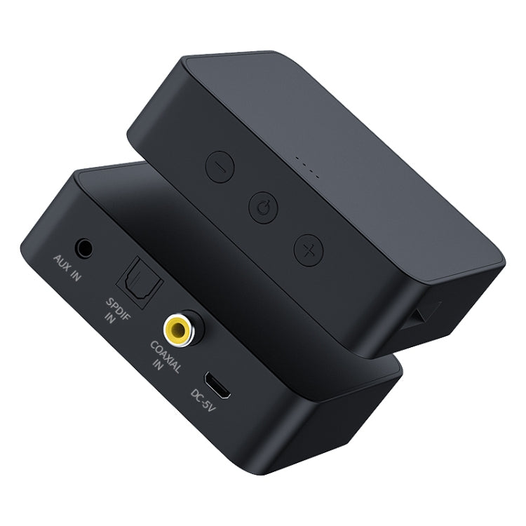 T6 Transmissor Bluetooth 5.0 para computador e TV Fibra coaxial AUX multifunções Cartão TF HiFI Transmissor de áudio Bluetooth