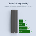 Caixa para SSD M.2 NVMe ORICO M2PV-C3, ORICO M2PV-C3