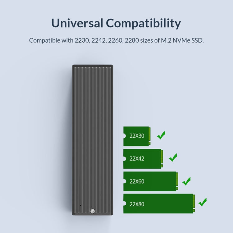 Caixa para SSD M.2 NVMe ORICO M2PV-C3, ORICO M2PV-C3