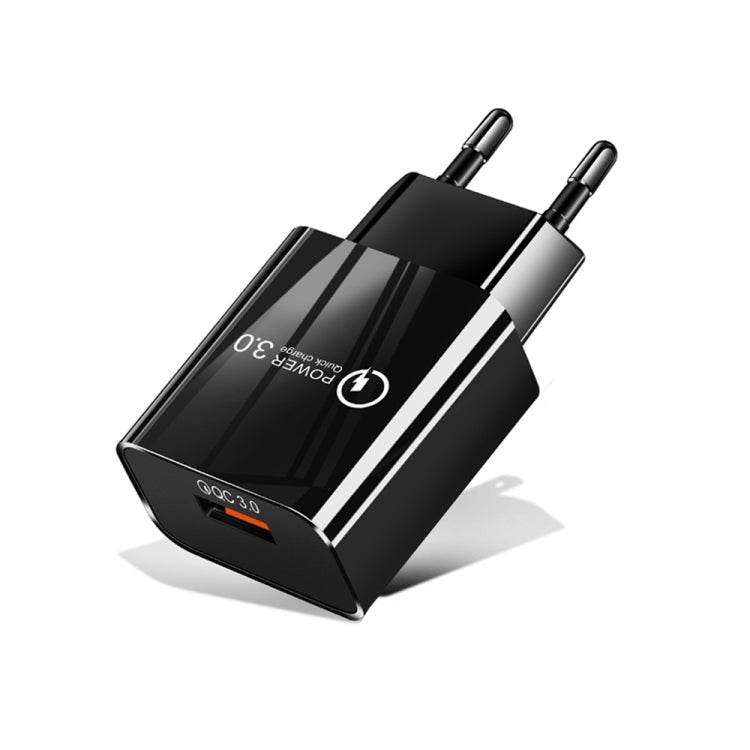 Carregador rápido universal Mini QC3.0 USB 18W para telemóvel e tablet, ficha UE, ficha UE