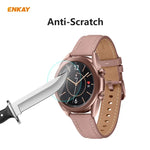 2 UNIDADES Película Protetora de Vidro Temperado ENKAY Hat-Prince 0,2mm 9H 2.15D com Borda Curvada, Para Samsung Galaxy Watch 3 45mm, Para Samsung Galaxy Watch 3 41mm
