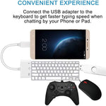 Adaptador USB-C OTG 3 em 1 com Entrada para Auscultadores 3.5mm, Compatível com iPad Pro e Telemóveis com Entrada Type-C, 3 em 1