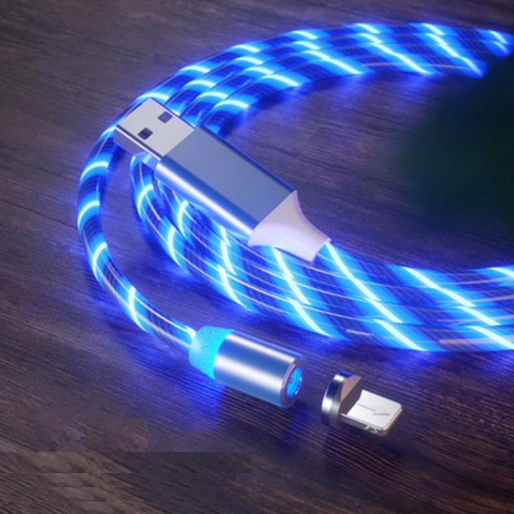 Cabo de Carregamento Magnético USB para 8 Pinos com Ventosa Colorida para Telemóvel, Comprimento: 1m, 1m