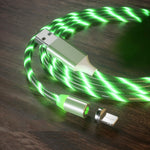 Cabo de Carregamento Magnético USB para 8 Pinos com Ventosa Colorida para Telemóvel, Comprimento: 1m, 1m