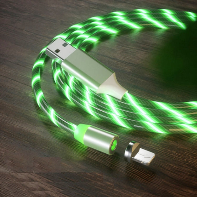 Cabo de Carregamento Magnético USB para 8 Pinos com Ventosa Colorida para Telemóvel, Comprimento: 1m, 1m