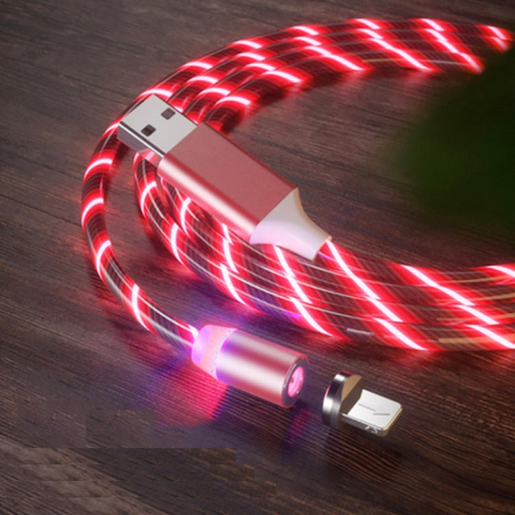 Cabo de Carregamento Magnético USB para 8 Pinos com Ventosa Colorida para Telemóvel, Comprimento: 1m, 1m