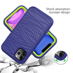 For iPhone 11 Pro Max Wave Pattern 3 in 1 Silicone+PC Shockproof Protective Case, For iPhone 11 Pro Max