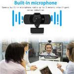 Webcam Richwell PC-06 Mini com rotação de 360 graus, 4.0 MP HD com foco automático e microfone com redução de ruído