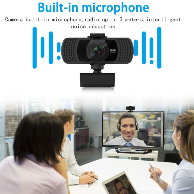 Webcam Richwell PC-06 Mini com rotação de 360 graus, 4.0 MP HD com foco automático e microfone com redução de ruído