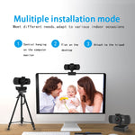 Webcam Richwell PC-06 Mini com rotação de 360 graus, 4.0 MP HD com foco automático e microfone com redução de ruído