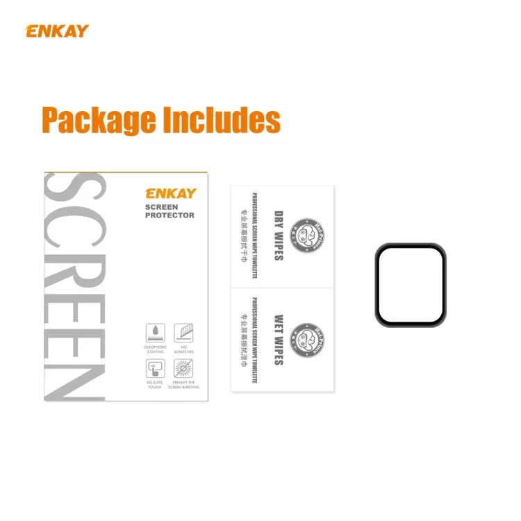 Para Apple Watch Series 6/5/4/SE 40mm Filme Protetor de Ecrã HD Curvo PET 3D de Dobragem a Quente ENKAY Hat-Prince, Para Apple Watch Series 6/5/4/SE 40mm