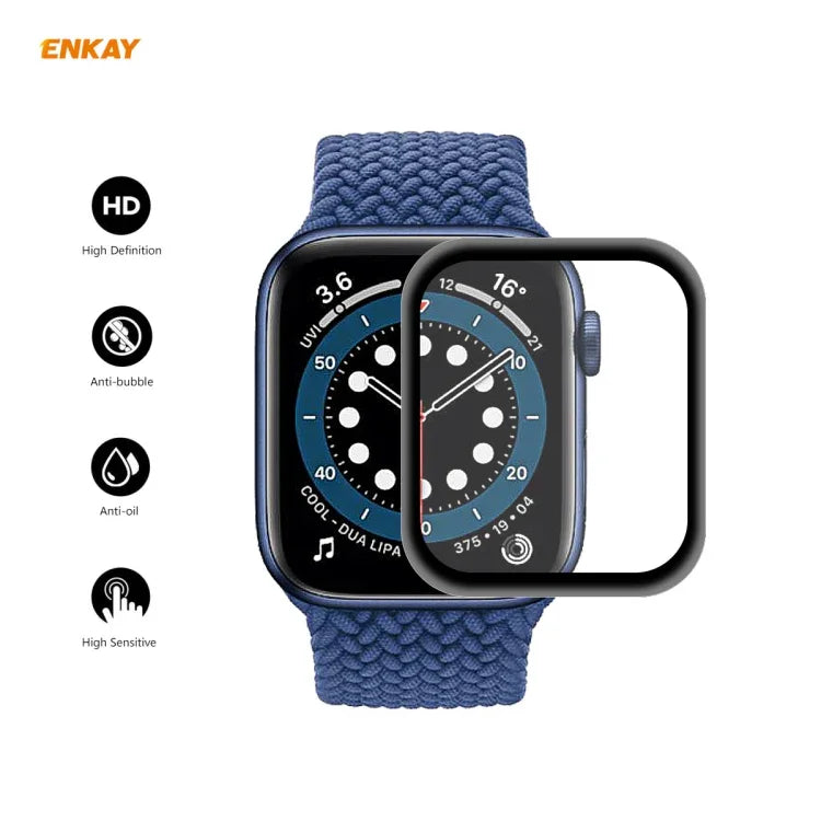 10 UN Para Apple Watch Series 6/5/4/SE 44mm Filme Protetor de Ecrã HD Curvo PET 3D de Dobragem a Quente ENKAY Hat-Prince, Para Apple Watch Series 6/5/4/SE 44mm