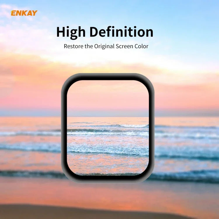 2 PCS ENKAY Hat-Prince 3D Full Screen Soft PC Edge + PMMA HD Screen Protector Film, For Apple Watch 6/5/4/SE 44mm, For Apple Watch 6/5/4/SE 40mm