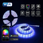 Kit de Energia para Fita de Luz LED RGB 5050 de 5M com WIFI para Casa Inteligente (Não impermeável)