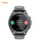 2 UNIDADES Película Protetora de Ecrã HD PET Transparente ENKAY Hat-Prince, Para Samsung Galaxy Watch3 45mm, Para Samsung Galaxy Watch3 41mm