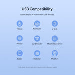 Hub USB 3.0 ORICO TWU3-7A-BK com 7 Portas, TWU3-7A