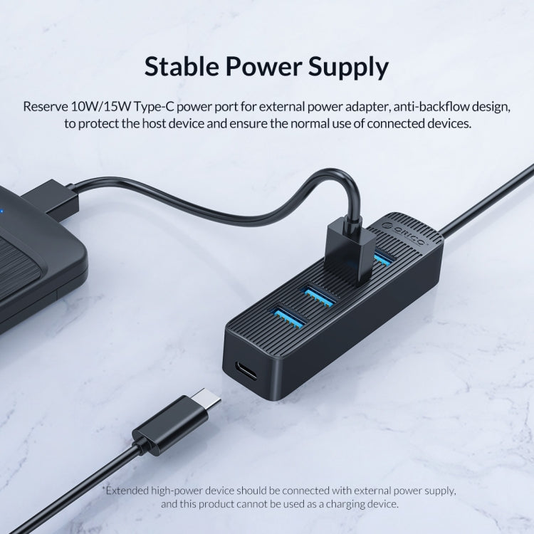 Hub USB 3.0 ORICO TWU3-7A-BK com 7 Portas, TWU3-7A