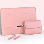 Bolsa para Portátil 4 em 1 com Suporte Universal, Proteção Impermeável em PU para Pulso, 11/12 polegadas, 13/14 polegadas, 15/16 polegadas