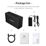 Caixa para Disco Rígido com 2 Baias USB3.0 e Raid ORICO NS200RU3, NS200RU3