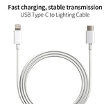 Conjunto 2 em 1: Carregador de Viagem PD 20W com Porta Única USB-C / Type-C + Cabo de Dados de Carregamento Rápido 3A PD3.0 USB-C / Type-C para 8 Pinos, Comprimento do Cabo: 1m, Ficha US, 20W 1m