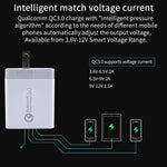 Carregador Rápido Universal SDC-30W 30W QC 3.0 USB + 2 Portas USB 2.0 2.4A para Telemóvel, Tablet e PC, Carregador de Viagem, Ficha US