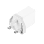 Carregador Rápido Universal SDC-30W 30W QC 3.0 USB + 2 Portas USB 2.0 2.4A para Telemóvel, Tablet e PC, Carregador de Viagem, Ficha UK