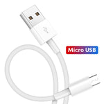 SDC-30W Cabo de Dados 2 em 1 USB para Micro USB + Carregador Rápido Universal 30W QC 3.0 USB + 2 Portas USB 2.0 2.4A para Telemóvel, Tablet, PC, Conjunto de Carregador de Viagem, Ficha UE, com Cabo Micro USB, Ficha UE