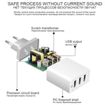 SDC-30W Cabo de Dados 2 em 1 USB para Micro USB + Carregador Rápido Universal 30W QC 3.0 USB + 2 Portas USB 2.0 2.4A para Telemóvel, Tablet, PC, Conjunto de Carregador de Viagem, Ficha UE, com Cabo Micro USB, Ficha UE