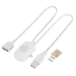 Interruptor sensor de movimento PIR infravermelho corporal USB DC 5V/12V/24V para fita LED, preto, branco