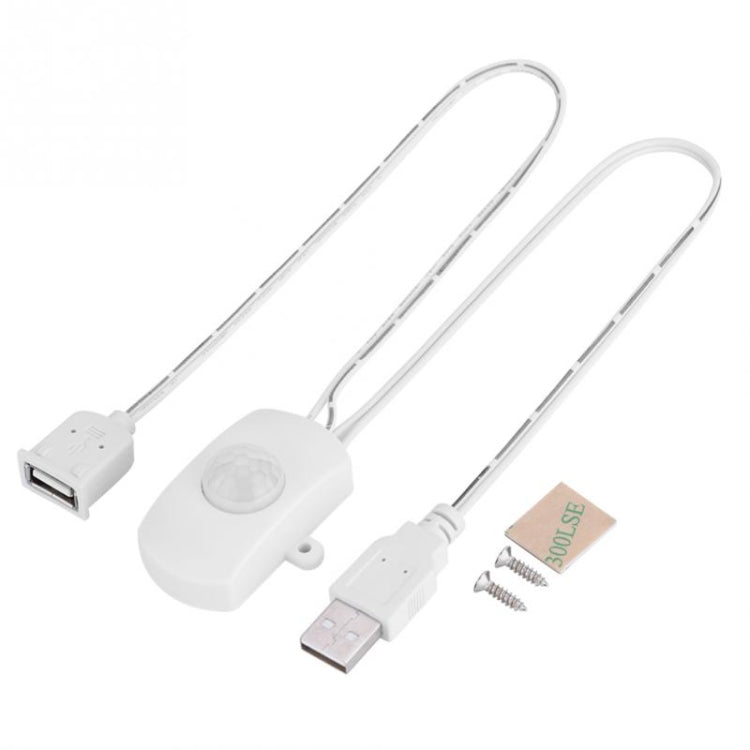 Interruptor sensor de movimento PIR infravermelho corporal USB DC 5V/12V/24V para fita LED, preto, branco