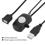 Interruptor sensor de movimento PIR infravermelho corporal USB DC 5V/12V/24V para fita LED, preto, branco