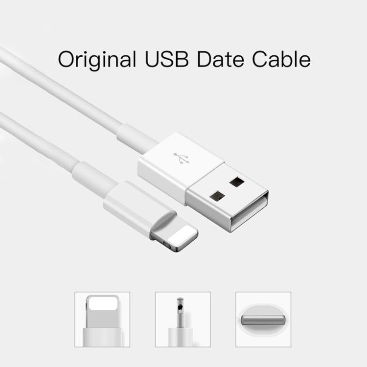 SDC-30W Cabo de Dados 2 em 1 USB para 8 Pinos + Carregador Rápido 30W QC 3.0 USB + 2 Portas USB 2.0 2.4A para Telemóvel Tablet PC Universal, Carregador de Viagem, Ficha UK, com Cabo de 8 Pinos, Ficha UK