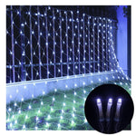 Cortina de Luzes para Rede de Pesca 4x6m com 672 LEDs à Prova de Água, Luzes de Fada para Casamento, Festa, Decoração de Feriados, 220V, Ficha UE